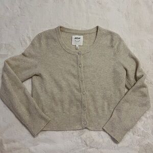 Aerie Women's Cream Cardigan Sweater